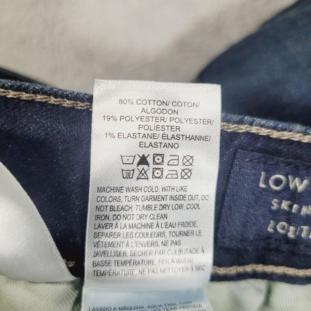 Lucky Brand Lolita Low Rise Skinny Jeans Womens 6 Blue Med Wash Stretch Denim - Picture 10 of 14